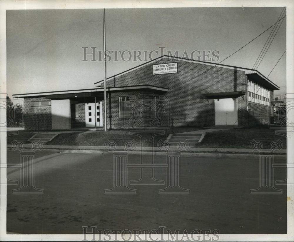 1960 Press Photo Community Center at Tuxedo Court Housing, Birmingham, Alabama - Historic Images