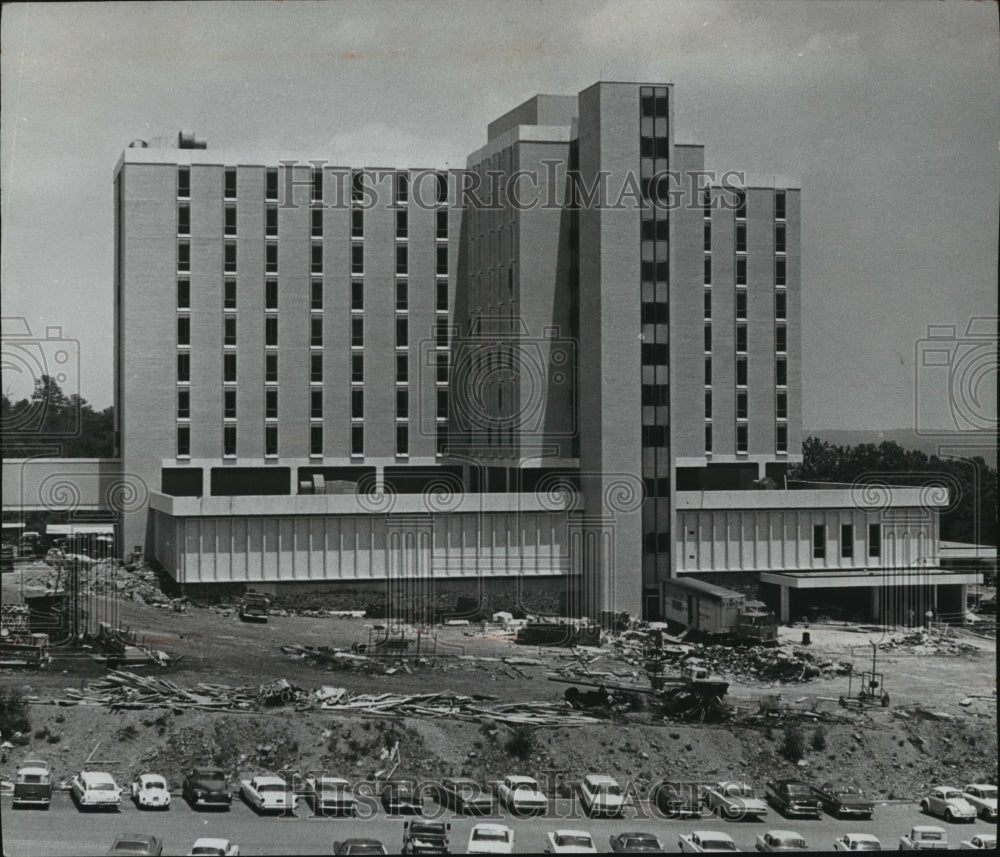 1960, Construction of Baptist Medical Center Hospital, Birmingham, AL - Historic Images