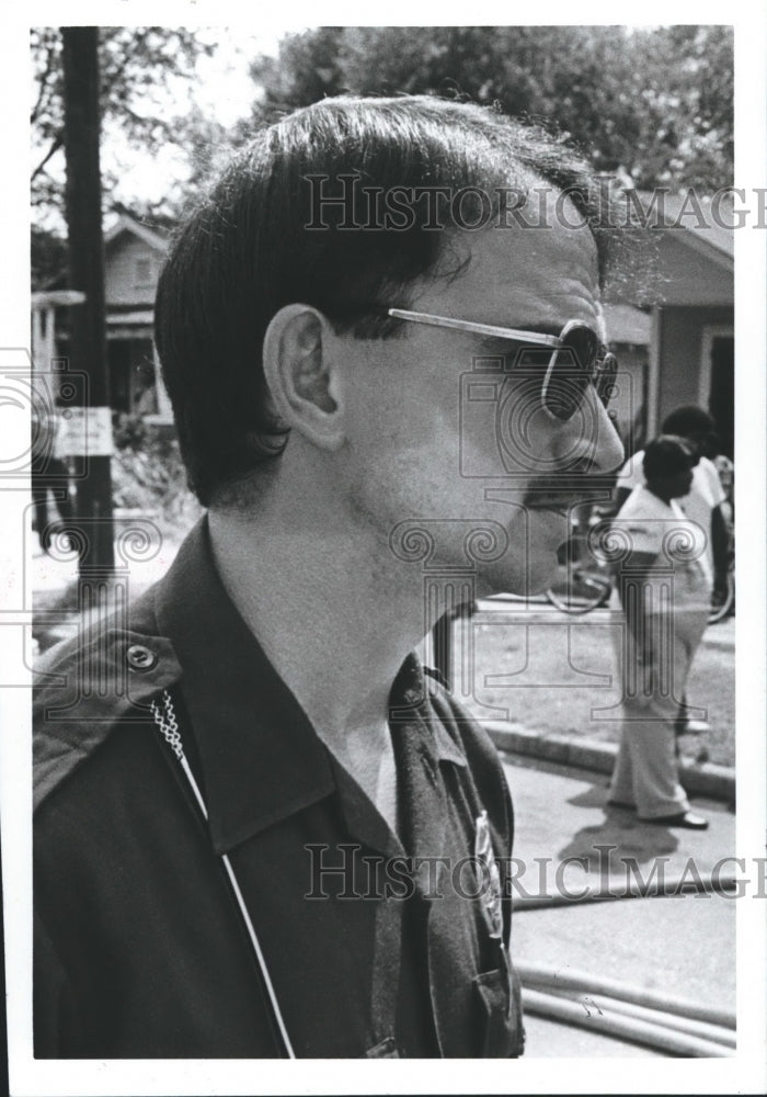1981 Press Photo Birmingham, Alabama Policeman, Officer L. Wayne Brown - Historic Images