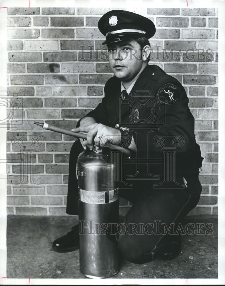 1973 Randy Brown was named Firefighter of the Year, Birmingham-Historic Images