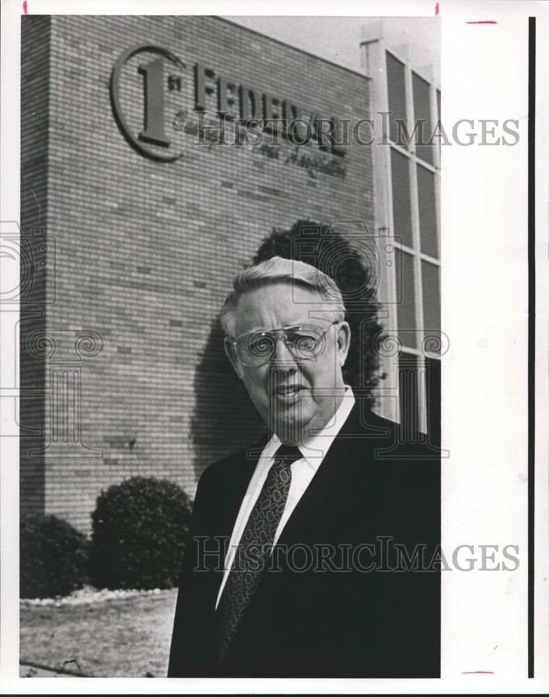 1991 Fred Blair, President First Federal Savings and Loan, Bessemer - Historic Images