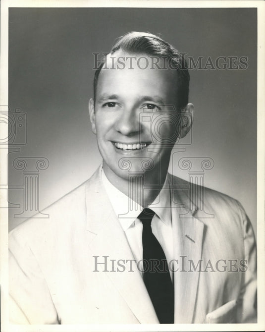 1964, Bill Bolen, WSGN News coordinator - abna21834 - Historic Images