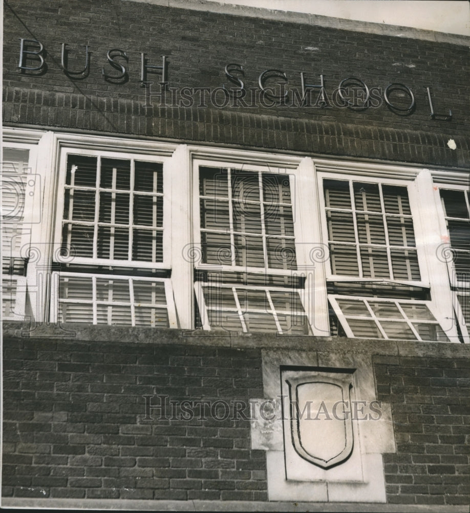 1953 Press Photo Bush School on 25th Street in Ensley, Alabama - abna22026 - Historic Images