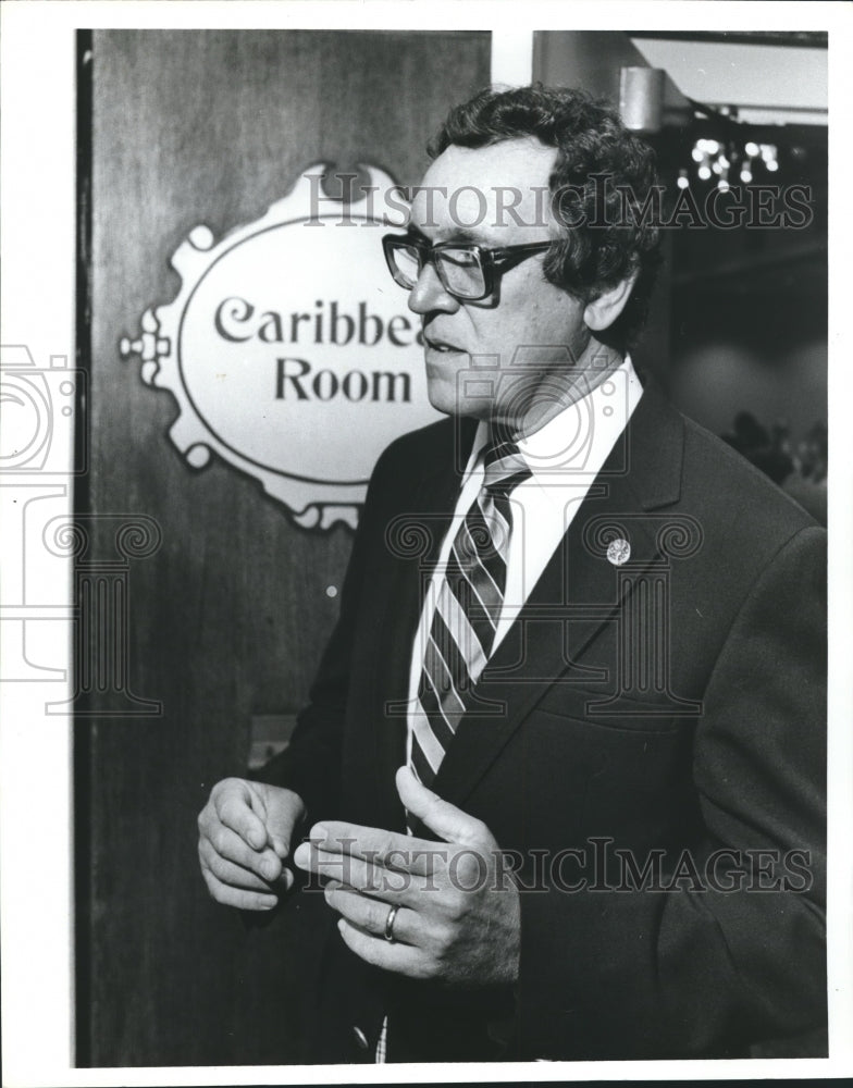 1980, Politician John Buchanan stands at Caribbean Room - abna22094 - Historic Images