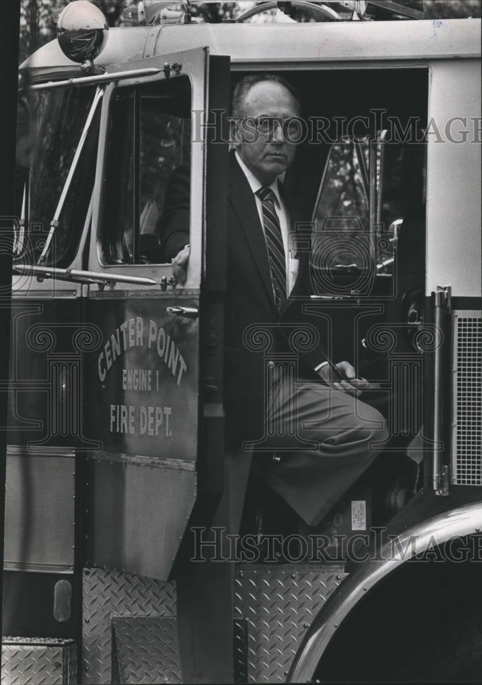 1983 Press Photo O.H. Buffington of Center Point, Alabama Fire District Board - Historic Images