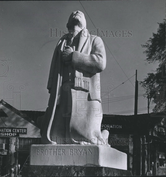 1966, Statue of Brother James A. Bryan, Birmingham, Alabama - Historic Images