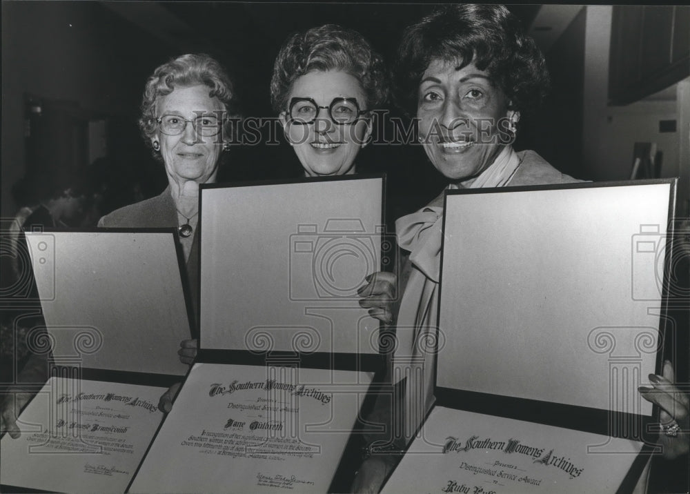 1979, Doctor Louise Branscomb, Jane Culbreth, Ruby Hurley of Atlanta - Historic Images