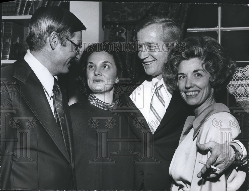 1974 Press Photo Doctor J. Richard Bruhn with Wife and Mr. and Mrs. Proctor - Historic Images