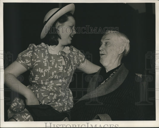 1940, Reverend J. A. Bryan, Clergyman, Brother Bryan with Young Woman - Historic Images