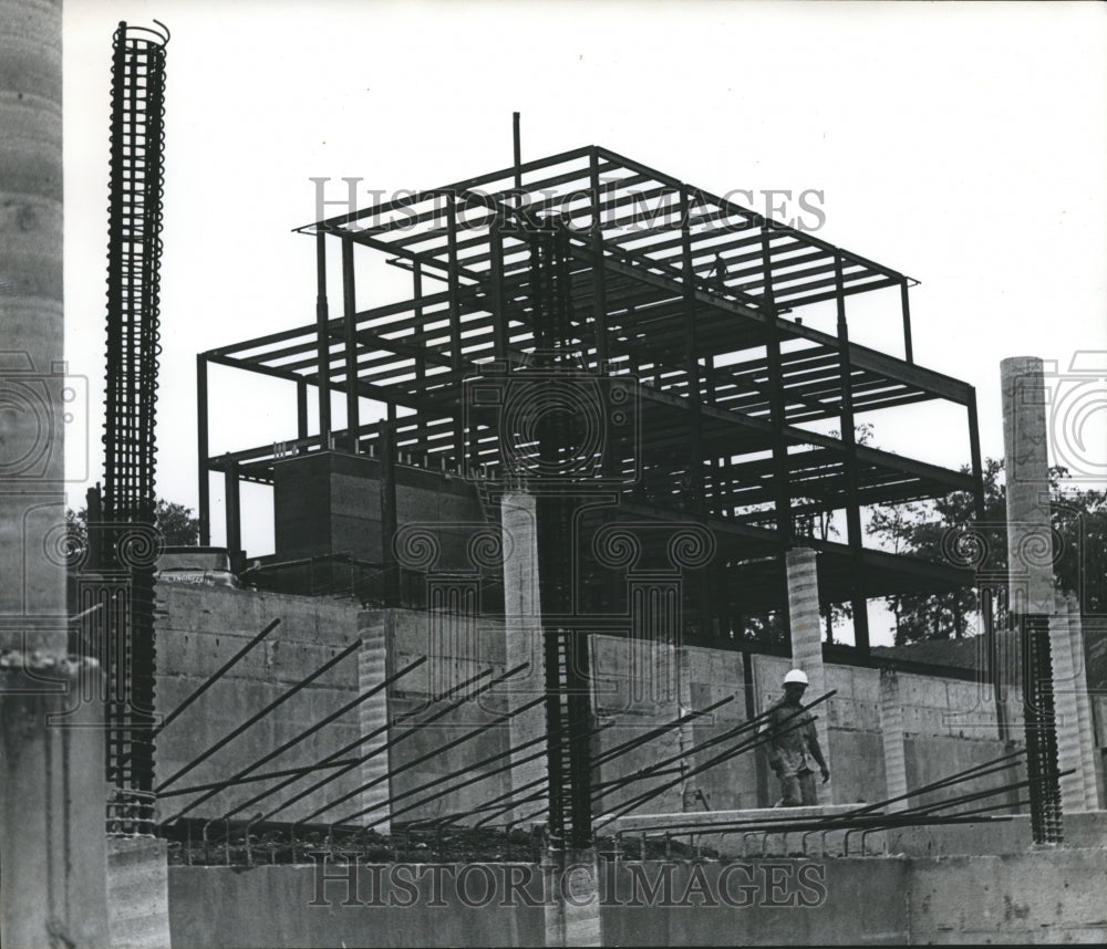 1965 Press Photo Rust Engineering Company Office Building under Construction - Historic Images