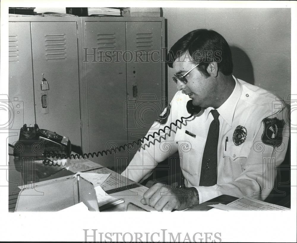 1979 Press Photo Warrior Police Department - Roger Beam, Police Chief, Alabama - Historic Images
