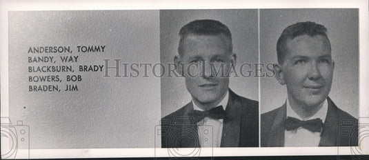 1986 Press Photo Way Bandy and Brady Blackburn, Yearbook Photos - abna22699 - Historic Images