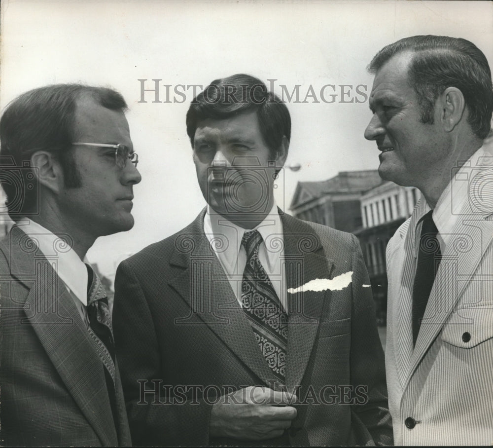 1973, Jere Beasley, Charles Butler, Dr. Samuel Coker, Alabama - Historic Images