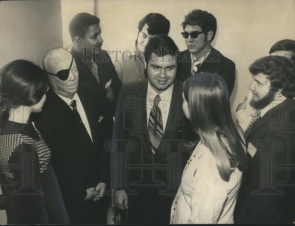 1971 Press Photo Jere Beasley, Lieutenant Governor of Alabama, and Others - Historic Images