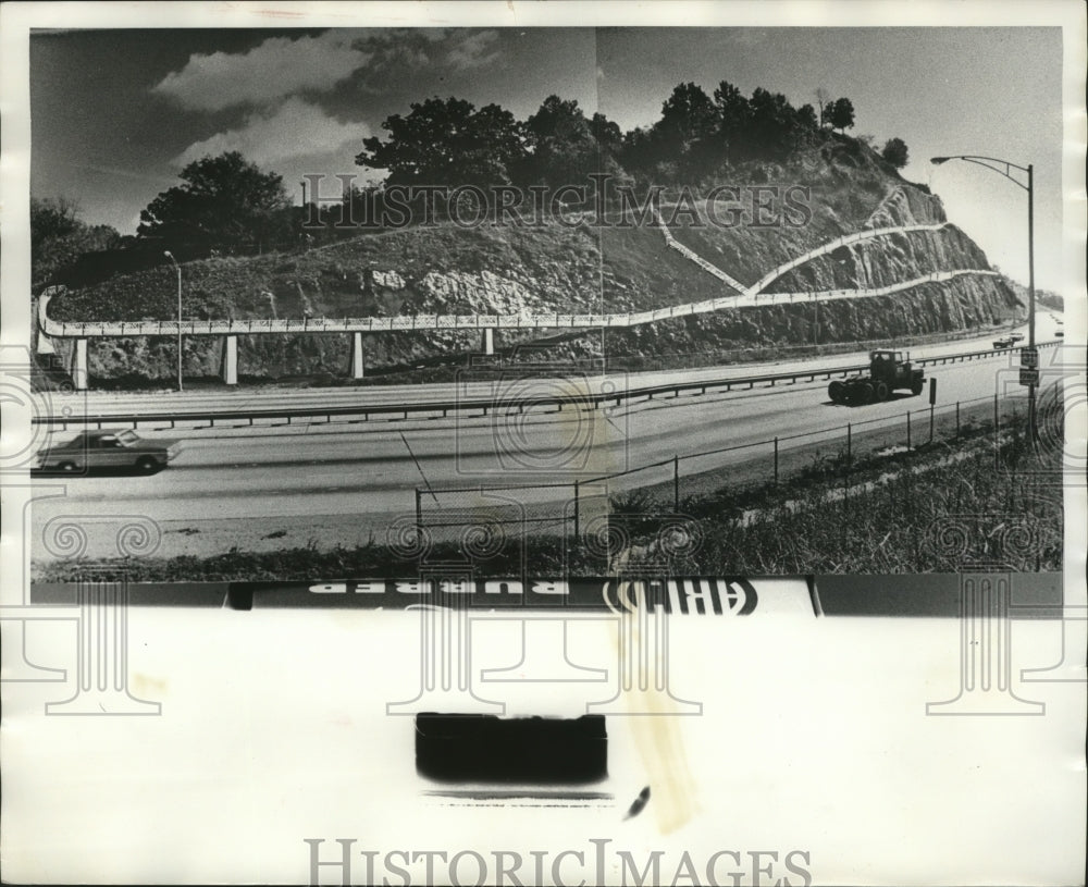 1974 Proposed walkways on Red Mountain, Birmingham, Alabama-Historic Images