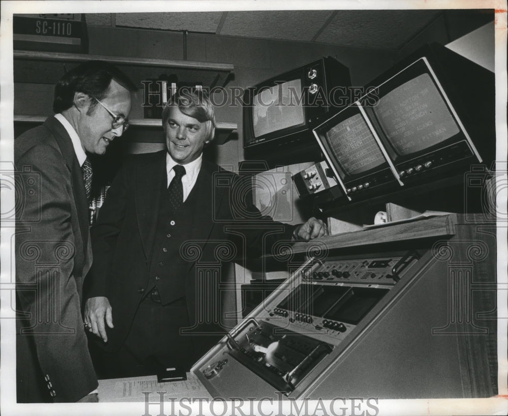 1978 Alabama-Woodlawn Baptist Church receives new TV equipment. - Historic Images