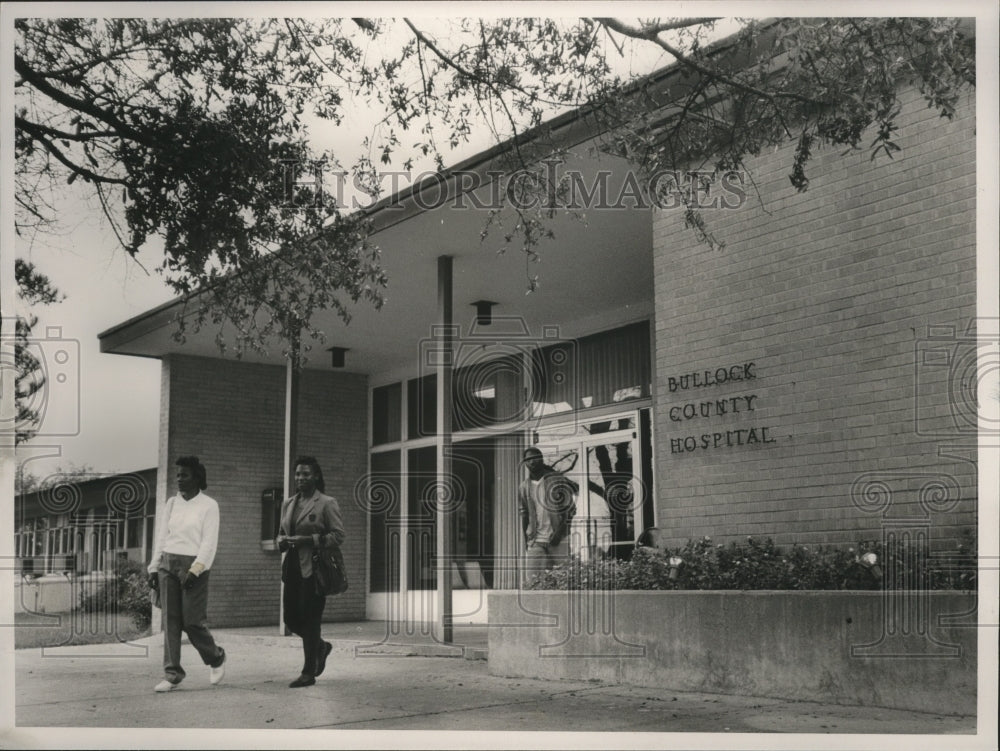 1988, Entrance to Bullock County Hospital, Union Springs, Alabama - Historic Images