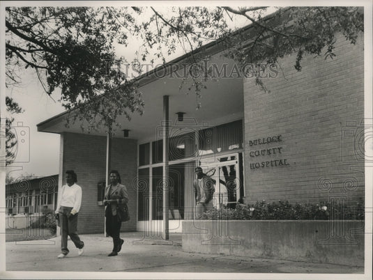 1988, Entrance to Bullock County Hospital, Union Springs, Alabama - Historic Images