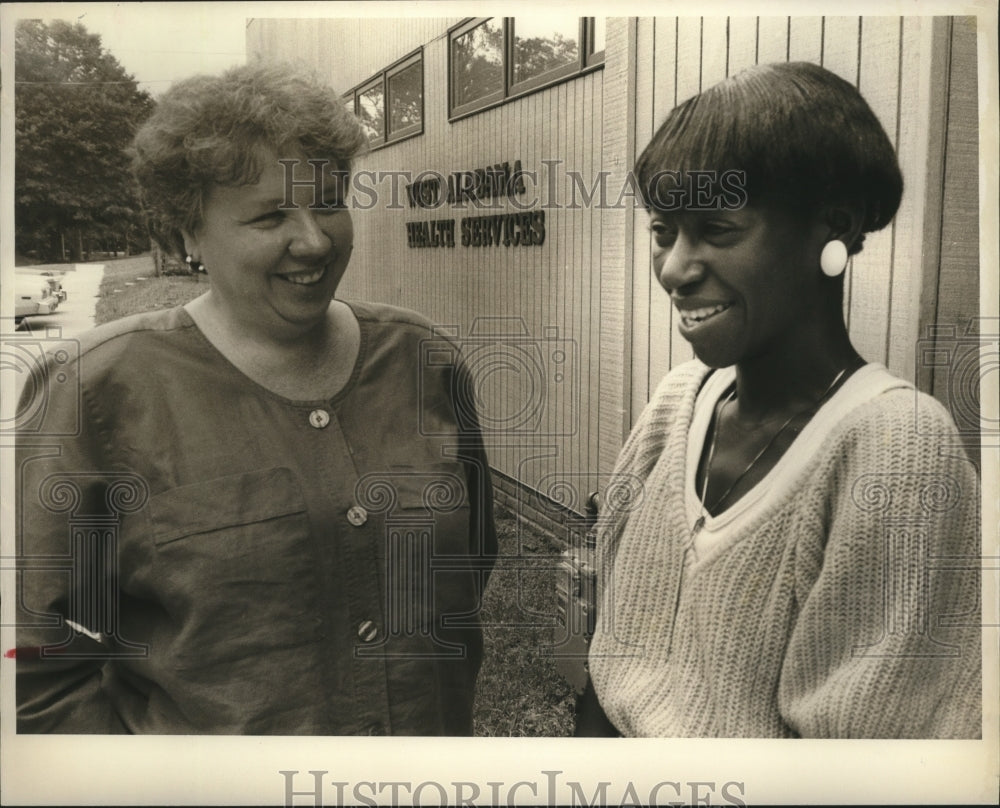 1988 Alabama-Mary Browder with Rosanna Harper. - Historic Images