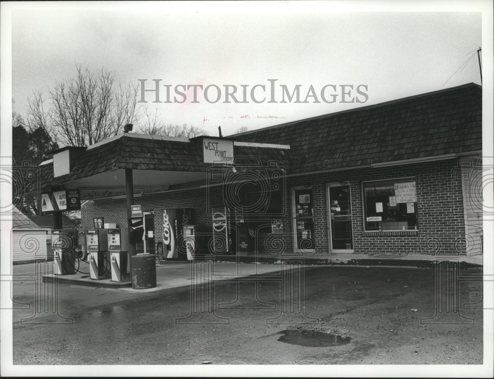 1992 Press Photo West point Grocery, site connected to the Brown Murder - Historic Images