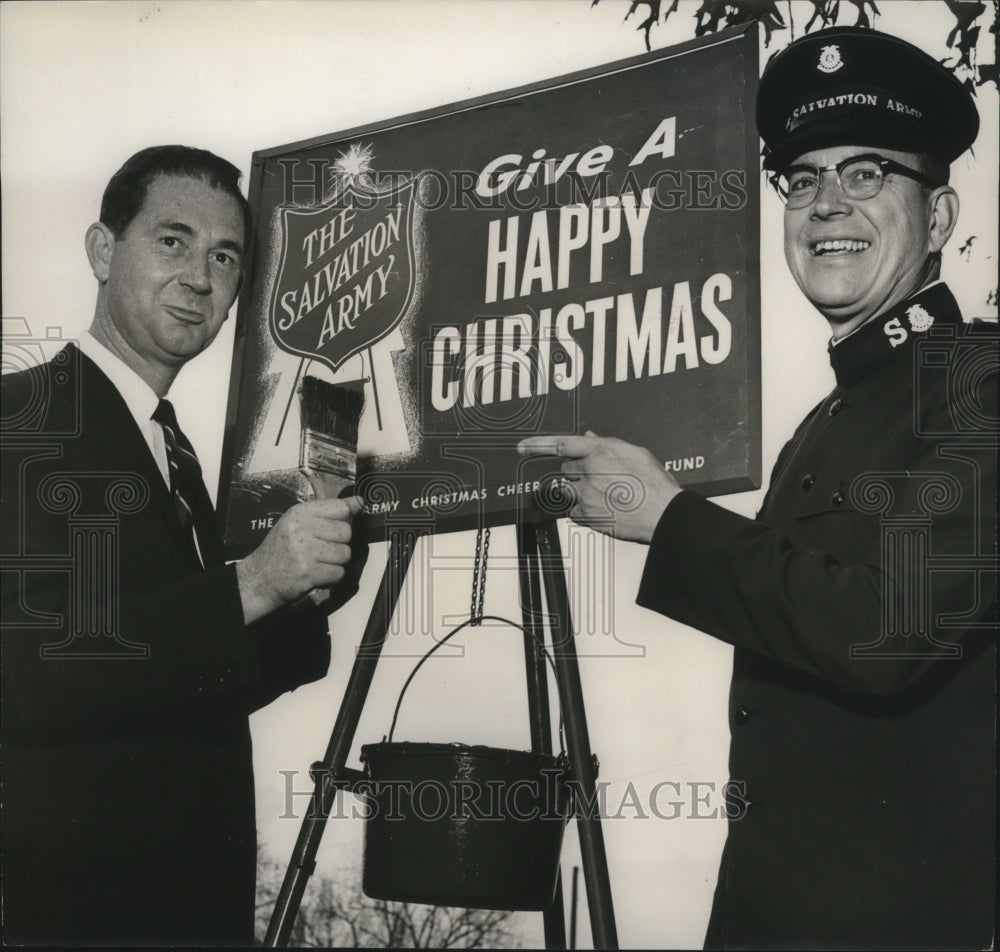 1964 Press Photo Getting ready for the Salvation Army Christmas drive, Alabama - Historic Images