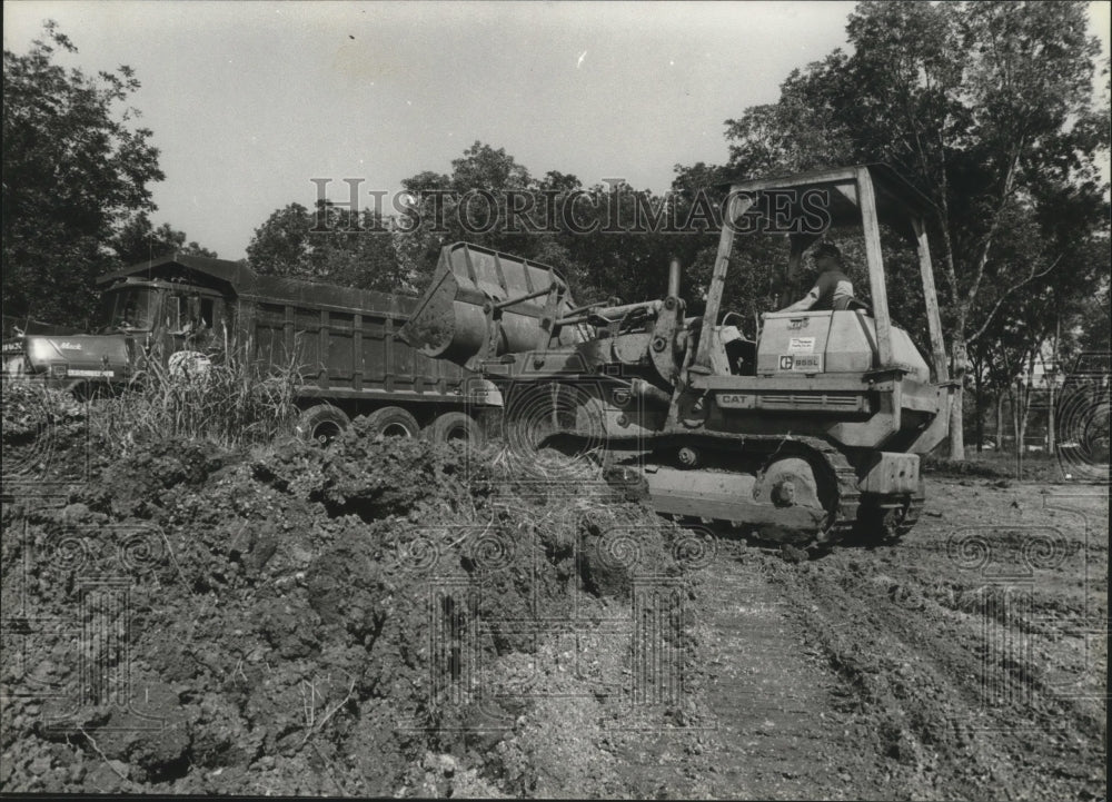 1979, Ditch Work on Roebuck Complex of Boys Industrial Complex School - Historic Images