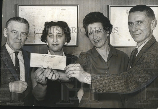 1952, John Bloomer, Managing Editor Birmingham News with Others - Historic Images