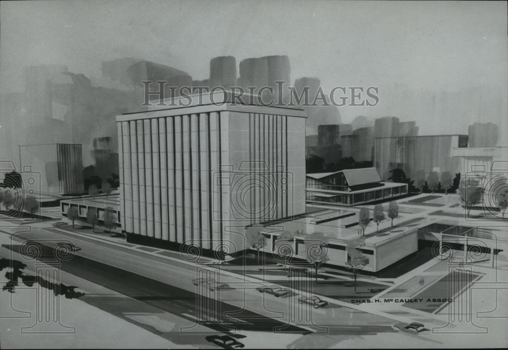 1967, Birmingham, Alabama Medical Center Buildings: Basic Science - Historic Images