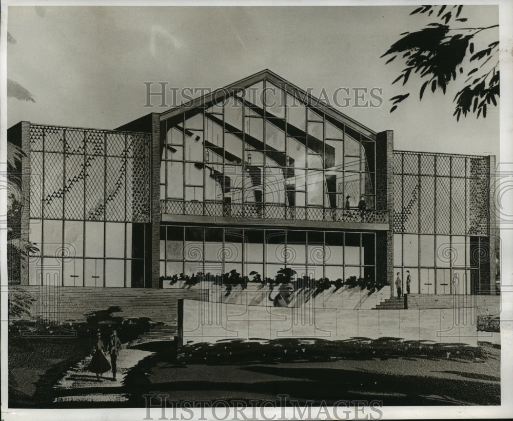 1959, Florence Alabama, Teachers College, Buildings, Student Union - Historic Images