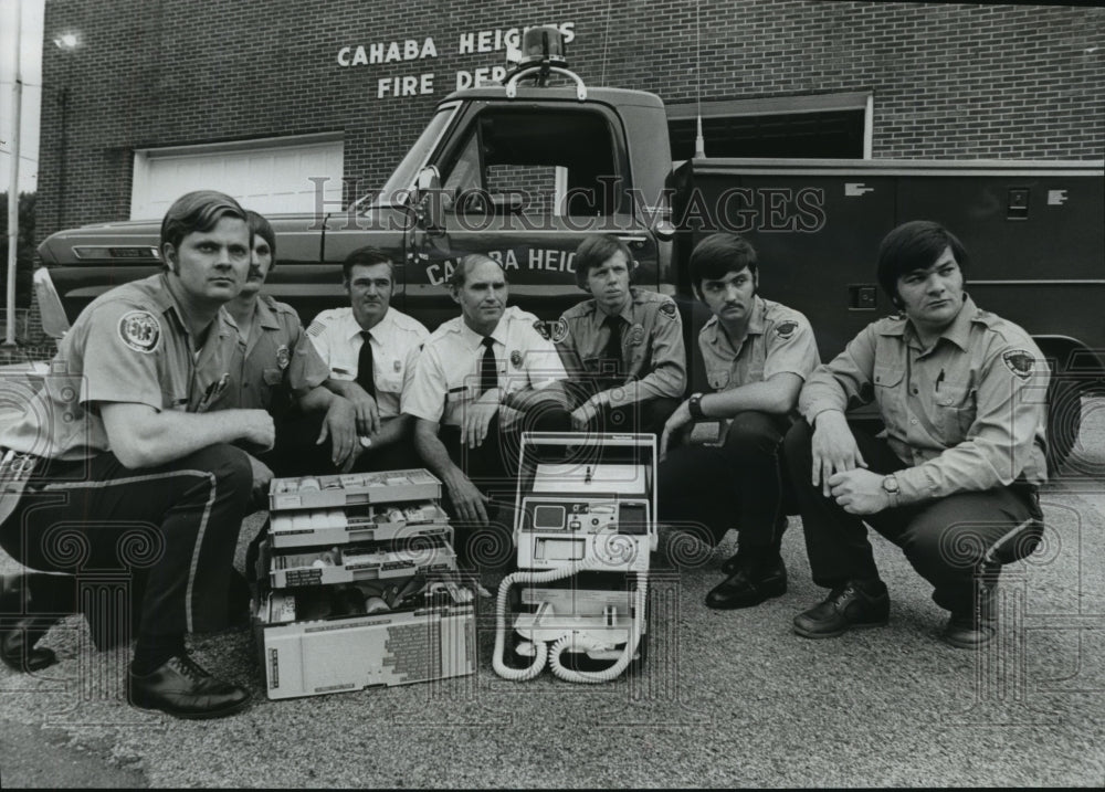 1978, Members of Cahaba Heights Volunteer Fire Department with Truck - Historic Images