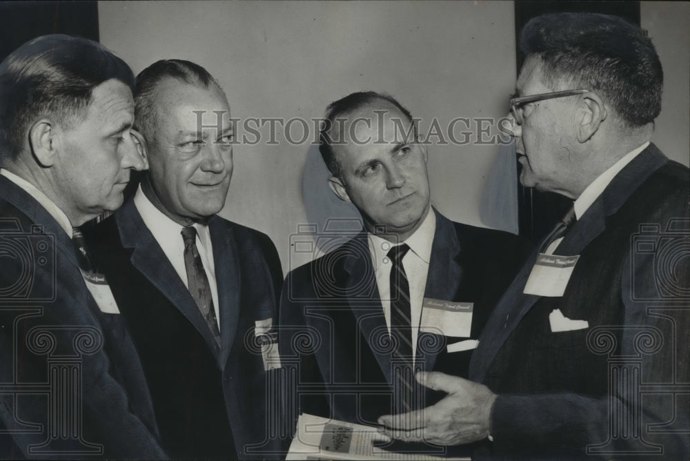 1960 Press Photo Birmingham Alabama Air Travel Council William P. Wright, Others - Historic Images