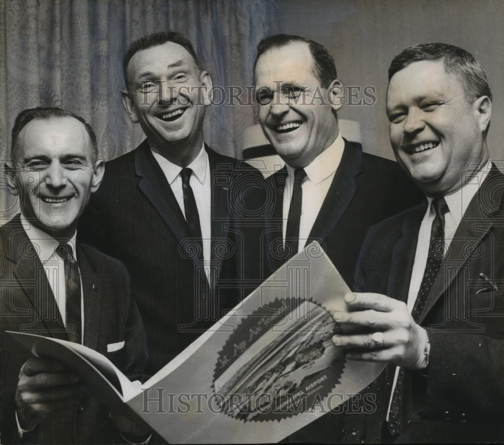 1962 Press Photo District Managers of the four Birmingham airlines smiled-Historic Images