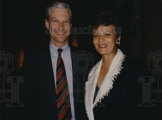 1994, Hazel O'Leary and Bob Wilson Junior at National Coal Council - Historic Images