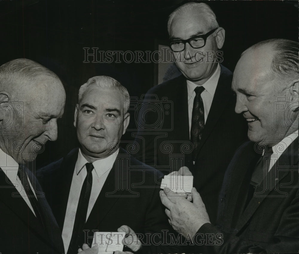 1967, State Conservation Officer Ned Woodall with Others for Event - Historic Images