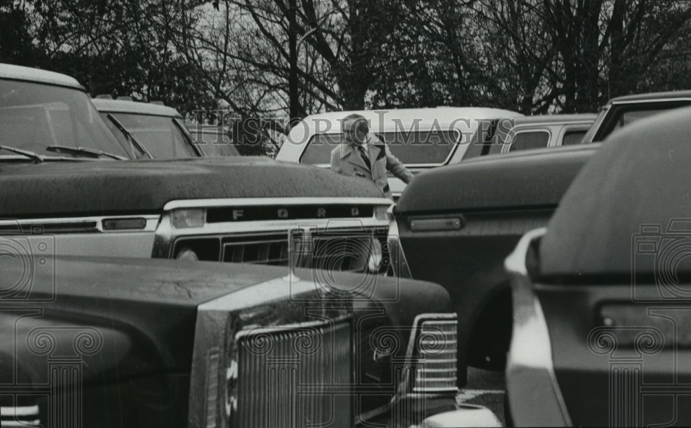1977 C. P. Walker, Shelby County Sheriff with Cars not for Sale - Historic Images