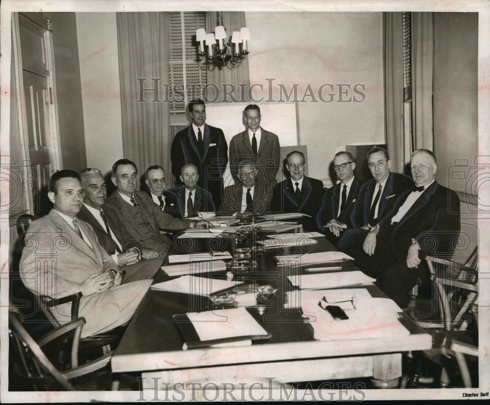 1958 Press Photo University of Alabama, Tuscaloosa Board of Trusteess - Historic Images