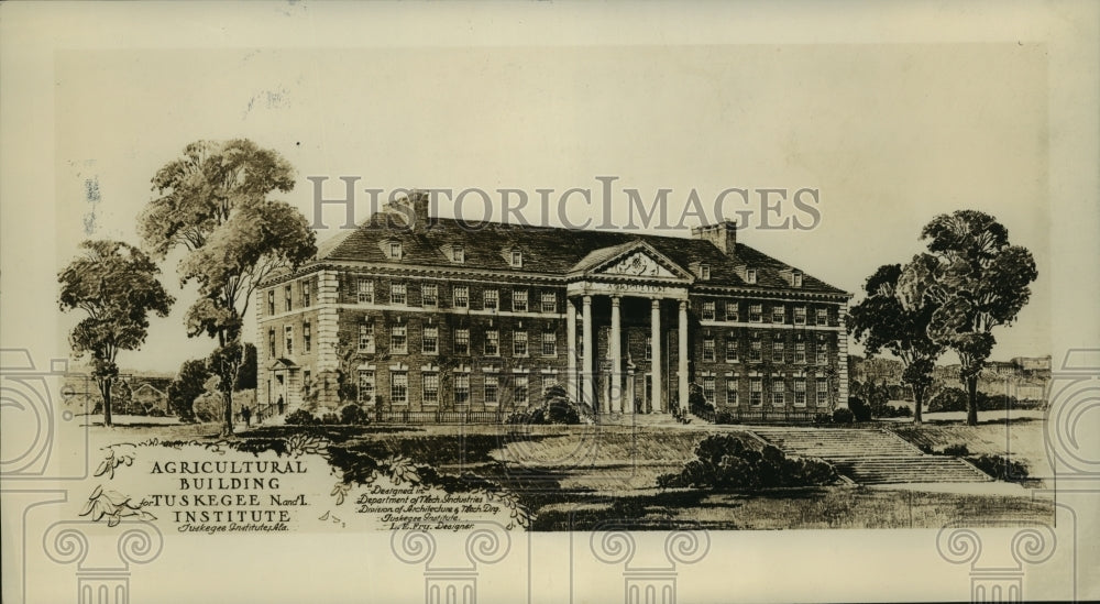 1937, Tuskegee Agricultural Building, Exterior, Alabama - abna23266 - Historic Images