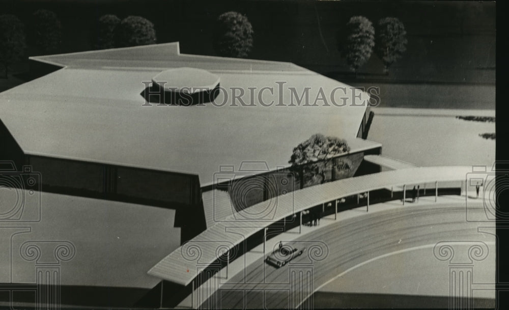 1965 Press Photo Trenholm Elementary School - Exterior, Tuscumbia, Alabama - Historic Images