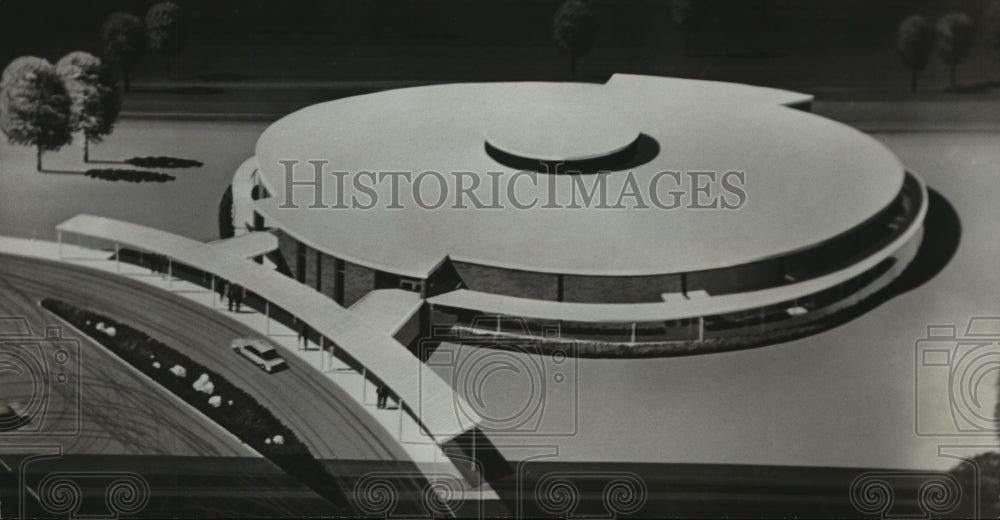 1965, Circular Elementary School Design, Tuscumbia, Alabama - Historic Images