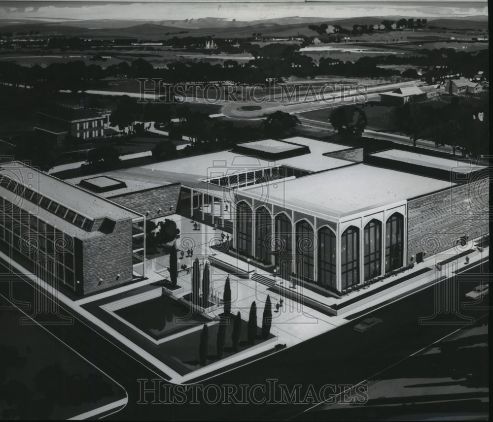 1968 Press Photo Florence State University - Fine Arts Complex Design - Historic Images