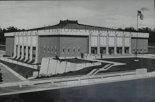 1968, Florence State University - Physical Education Center Design - Historic Images