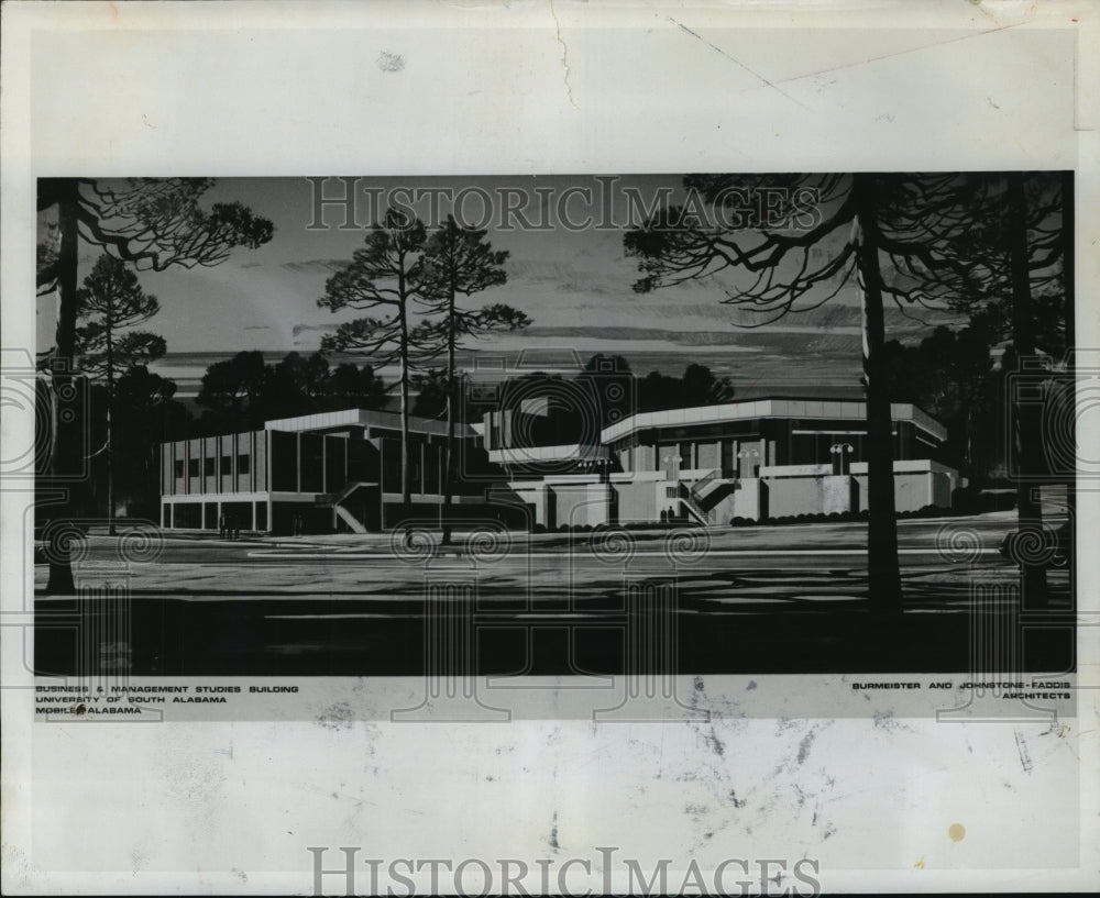 1968 Press Photo University of South Alabama in Mobile, Alabama, College - Historic Images