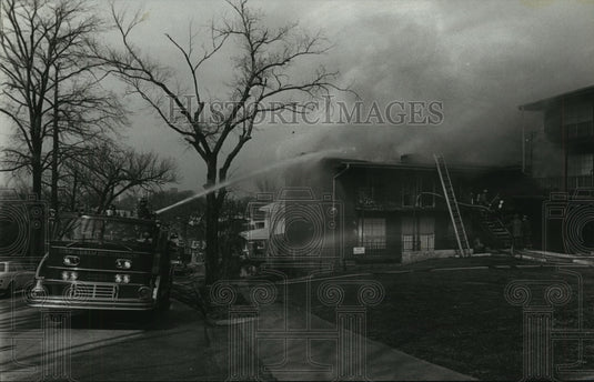 1982, Fire hit Zampella's apartment complex in Birmingham, Alabama - Historic Images