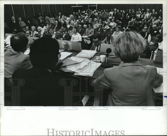 1982, Crowd in City Council Courtroom Meeting, Birmingham, Alabama - Historic Images