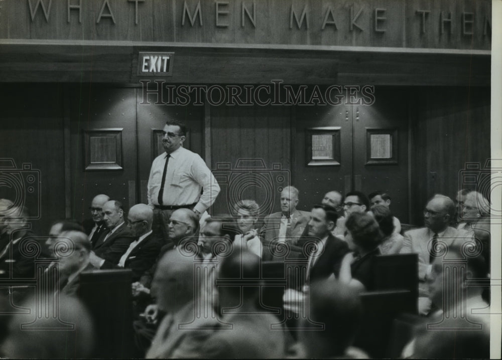 1963 Press Photo Birmingham, Alabama City Council Budget Hearing - abna23471-Historic Images