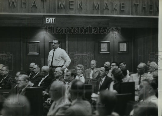 1963 Press Photo Birmingham, Alabama City Council Budget Hearing - abna23471-Historic Images