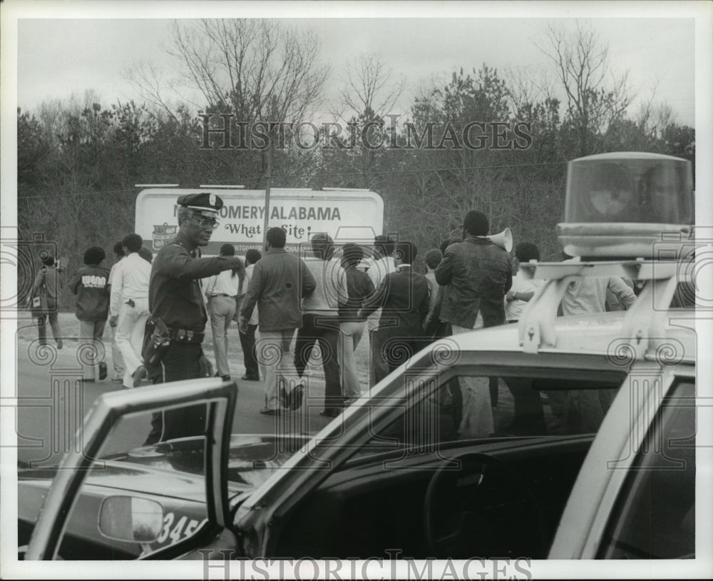 1982, Marchers Walk into Montgomery, Alabama - abna23517 - Historic Images