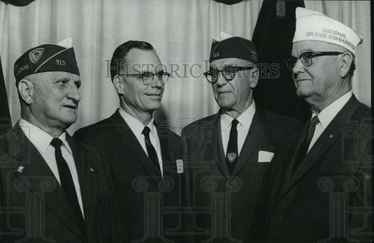 1966 Press Photo World War I Veterans Robert Hopwood, Neil Smart and Others - Historic Images