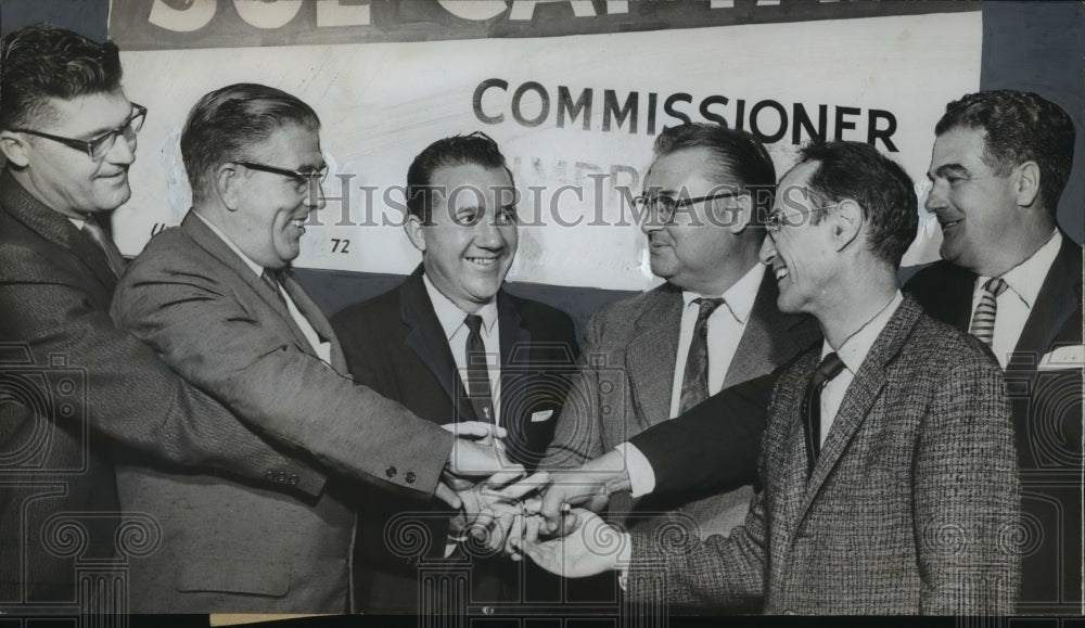 1961, Candidate for City Commissioner Joe Captain with Others - Historic Images