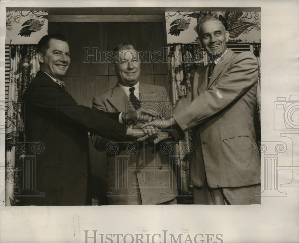 1953 Press Photo Birmingham, Alabama City Commissioners Wade Bradley, Others-Historic Images